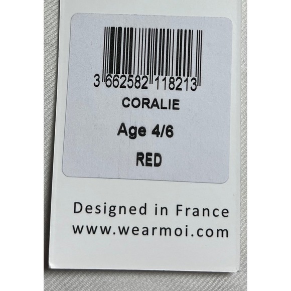 NWT Wear Moi Coralie Majorette Leotard, Red, Size 4/6 years - Picture 10 of 11
